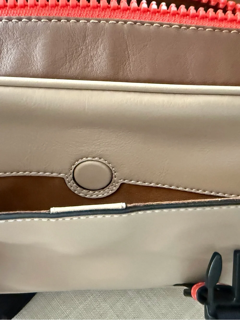 Coach Men’s Beige, light brown and orange Messenger Crossbody